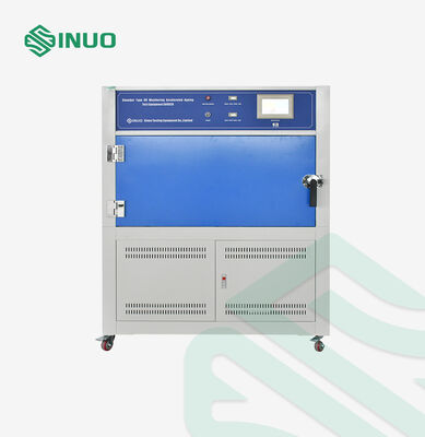 محفظه آزمون هوازدگی تسریع‌شده UV منطبق با استاندارد ISO 4892-82 با لامپ‌های UV-A یا UV-B و پاشش خودکار آب