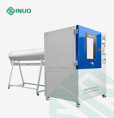 اسپری آب IEC 60529 نازل شیلنگ تجهیزات تست ورودی افقی آب IPX5 IPX6